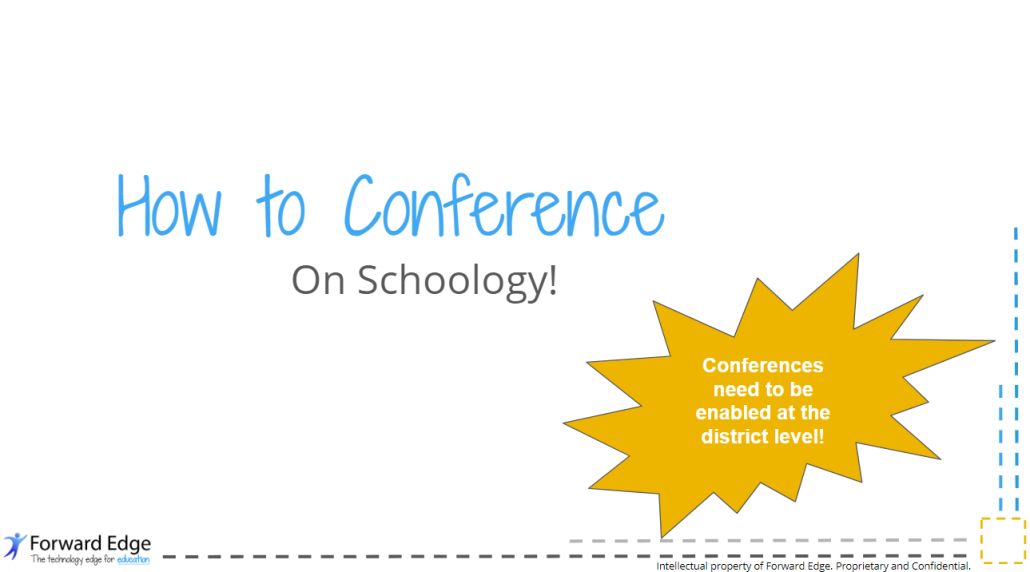 Image of How to Conference on Schoology Presentation Slide