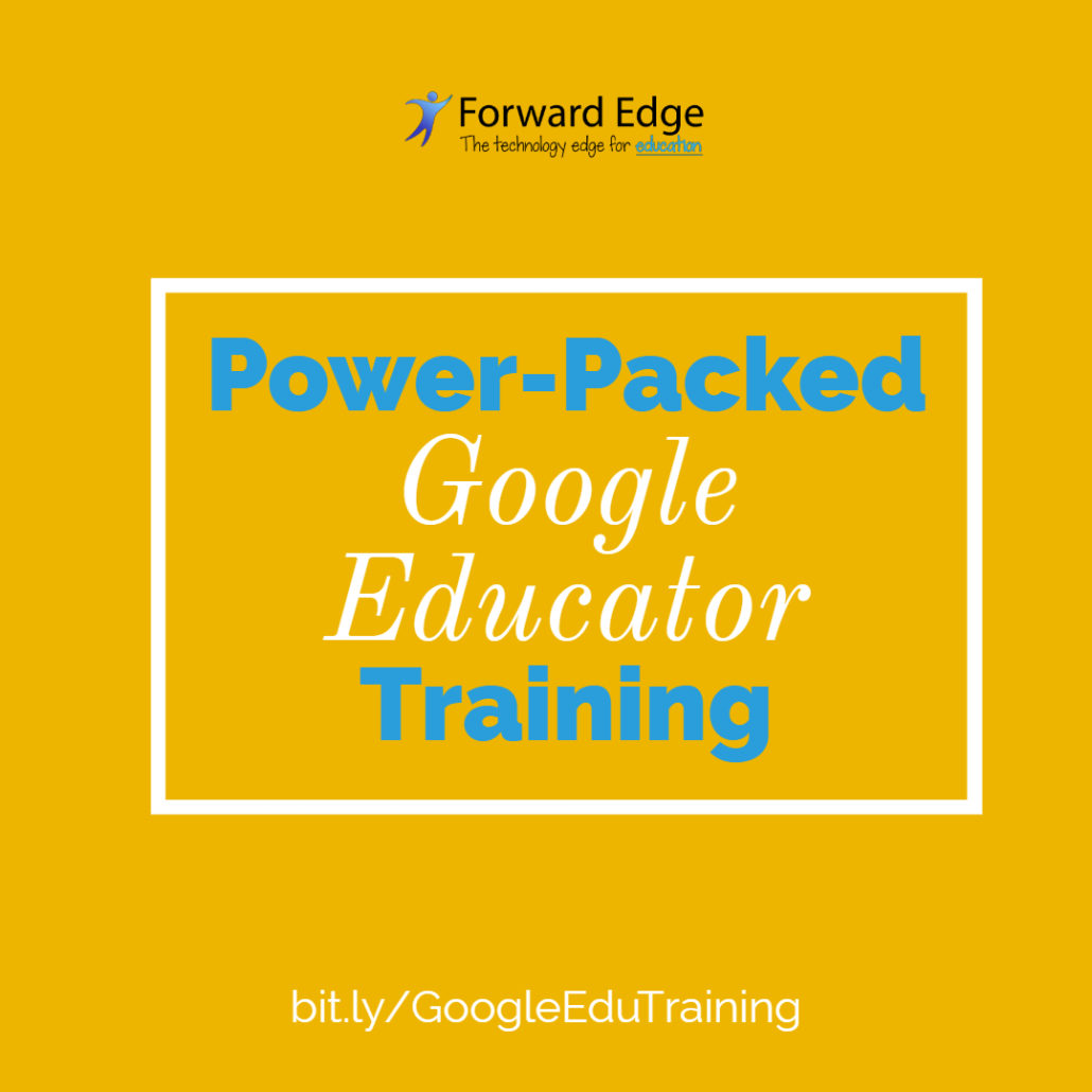 Image of Forward Edge Google Educator Training Graphic