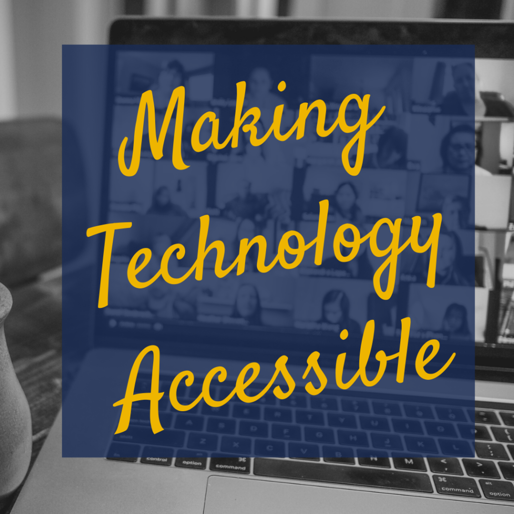 Image of Making Technology Accessible on Zoom Call