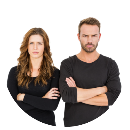 Image of a Frustrated Man and Woman