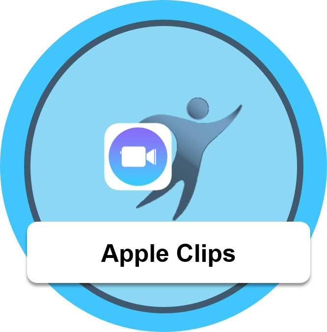 Apple-clips badge