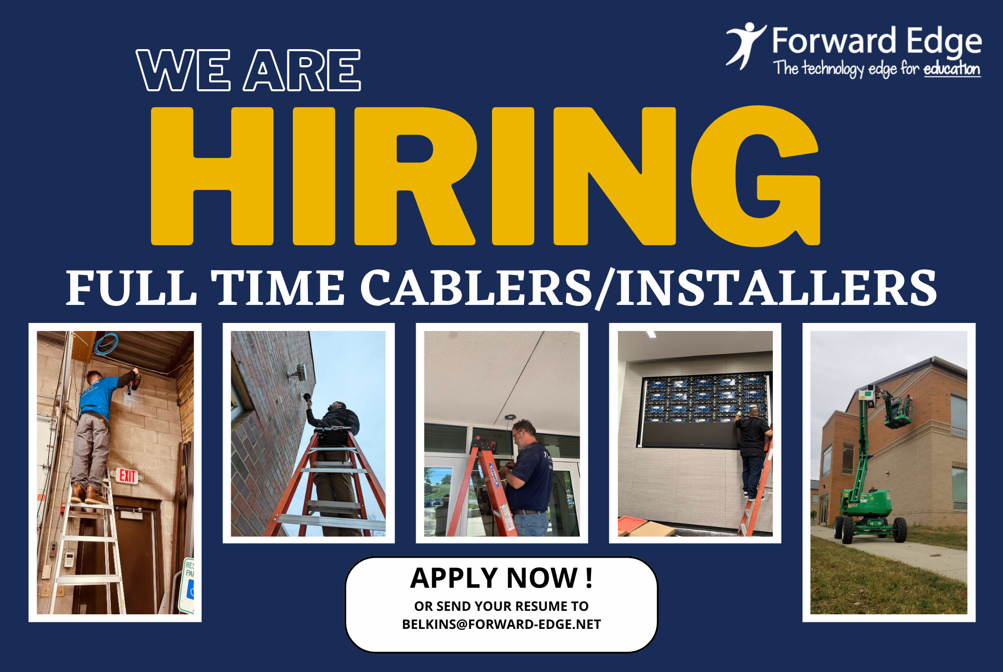 Forward Edge is Hiring Cablers!